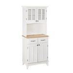 Buffet of Buffet White with Wood Top with Buffet by Home Styles