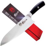 Chef Knife – Professional 8 Inches, High Carbon Stainless Steel, Ultra Sharp and Ergonomic Handle Perfect for Sushi, Chopping, Slicing, Dicing & Mincing. Wisdom Series Kitchen Knife