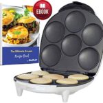 Arepa Maker by StarBlue with FREE Recipes eBook – Quick and Electric Arepa Maker making 6 Venezuela and Colombia styles Arepas in 6 minutes AC 120V 60Hz 1200W