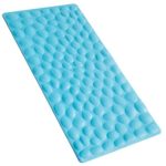 OTHWAY Non-Slip Bathtub Mat Soft Rubber Bathroom Bathmat with Strong Suction Cups (Blue)