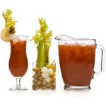 Libbey Modern Bar Bloody Mary Entertaining Set with 6 Hurricane Glasses, 3 Cylinder Jars and Pitcher