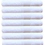 COTTON CRAFT – 7 Pack White Color Bath Towels – 100% Ringspun Cotton – 27×52 – Light Weight 450 Grams – Quick Drying and Highly Absorbent- Ideal for Daily Use