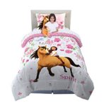 Franco Kids Bedding Super Soft Comforter with Sheets and Plush Cuddle Pillow Set, 5 Piece Twin Size, Spirit Riding Free
