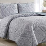 Mellanni Bedspread Coverlet Set Medallion-Zen – Comforter Bedding Cover – Oversized 3-Piece Quilt Set (King/Cal King, Medallion Zen)