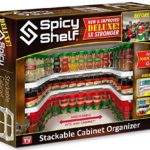 Spicy Shelf Deluxe – Expandable Spice Rack and Stackable Cabinet & Pantry Organizer (1 Set of 2 shelves) – As seen on TV