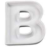 Ivy Lane Design Ceramic Love Letter Dish, Letter B, White