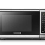 BLACK+DECKER EM720CB7 Digital Microwave Oven with Turntable Push-Button Door,Child Safety Lock,700W, Stainless Steel, 0.7 Cu.Ft
