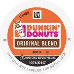 Dunkin’ Donuts Original Blend Medium Roast Coffee, 88 K Cups for Keurig Coffee Makers