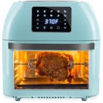 Best Choice Products 16.9qt 1800W 10-in-1 XXXL Family Size Air Fryer Countertop Oven, Rotisserie, Toaster, Dehydrator w/Digital LED Display, 12 Accessories, 9 Recipes – Blue