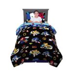 Franco Kids Bedding Super Soft Comforter and Sheet Set, 4 Piece Twin Size, Sonic The Hedgehog