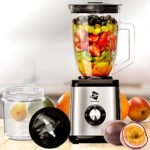 2in1 High Speed Blender & Coffee Grinder | Smoothie Maker | for Shakes Smoothies & Seasonings Sauces | 52 Oz | Stainless Steel Base & Dishwasher Safe Glass Jar
