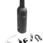 Ozeri Wine Bottle Accessory Corkscrew & Accessory Set, Black