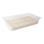 Rubbermaid Commercial Products Cold Food Insert Pan for Restaurants/Kitchens/Cafeterias, Full Size, 4 Inches Deep, Clear (FG131P00CLR)