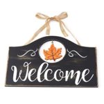 The Lakeside Collection Wall Hanging Welcome Sign with 6 Interchangeable Seasonal Icons