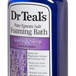 Dr Teal’s Foaming Bath with Pure Epsom Salt, Soothe & Sleep with Lavender, 34 Ounces, purple, 3030009