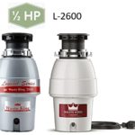 Waste King Legend Series 1/2 HP Continuous Feed Garbage Disposal with Power Cord – (L-2600)