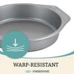 Farberware Nonstick Steel Bakeware Set with Cooling Rack, Baking Pan and Cookie Sheet Set with Nonstick Bread Pan and Cooling Grid, 10-Piece Set, Gray