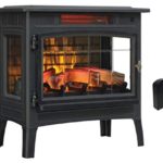 Duraflame 3D Infrared Electric Fireplace Stove with Remote Control – DFI-5010 (Black + Crackler Sound)