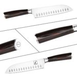 Santoku Knife – imarku 7 inch Kitchen Knife Ultra Sharp Asian Knife Japanese Chef Knife – German HC Stainless Steel 7Cr17Mov – Ergonomic Pakkawood Handle, Best Choice for Home Kitchen and Restaurant