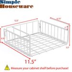 Simple Houseware 2 Pack Under Shelf Basket, White