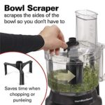 Hamilton Beach 10-Cup Food Processor & Vegetable Chopper with Bowl Scraper, Stainless Steel (70730)