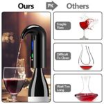 Wine Aerator Electric Wine Decanter Best Sellers One Touch Red -White Wine Accessories Aeration Work with Wine Opener for Beginner Enthusiast – Spout Pourer – wine preserver