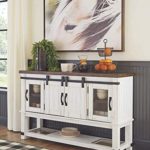 Signature Design by Ashley Valebeck Dining Room Server, White/Brown
