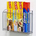 SimpleHouseware Over the Cabinet Door Organizer Holder, Silver