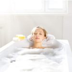 SlipX Solutions Bottomless Bath Overflow Drain Cover for Tubs, Adds Inches of Water to Your Bathtub for a Warmer, Deeper Bath (Clear, 4 inch Diameter)