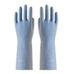 LANON Wahoo PVC Household Cleaning Gloves, Reusable Unlined Dishwashing Gloves, Non-Slip, Medium