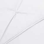 AmazonBasics Pinch Pleat Down-Alternative Comforter Bedding Set – Full / Queen, Bright White
