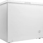 Saving Energy Efficient 5 cu ft Chest Freezer Upright Single Door Compact Space Apartment Home Food Storage Compact (White)