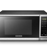 BLACK+DECKER EM720CB7 Digital Microwave Oven with Turntable Push-Button Door,Child Safety Lock,700W, Stainless Steel, 0.7 Cu.ft