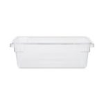 Rubbermaid Commercial Products Food Storage Box/Tote for Restaurant/Kitchen/Cafeteria, 3.5 Gallon, Clear (FG330900CLR)