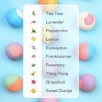 Bath Bombs, Anjou 14PCS Bath Bomb Gift Set with Vegan Natural Essential Oils & Coconut Oil & Shea Butter, Perfect for Moisturize Skin & Bubble Bath & Fizzy Spa, Christmas Ideas for Kids, Women, Moms