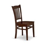 3Pc Round 42 Inch Dining Table With Two 9-Inch Drop Leaves And 2 Wood Seat Chairs