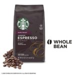 Starbucks Espresso Dark Roast Whole Bean Coffee, 20 Ounce (Pack of 1)