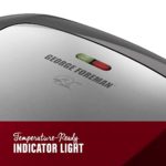 George Foreman 5-Serving Removable Plate Grill and Panini Press, Platinum, GRP472P