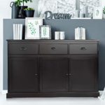 Giantex Sideboard Buffet Server Storage Cabinet Console Table Home Kitchen Dining Room Furniture Entryway Cupboard with 2 Cabinets and 3 Drawers Adjustable Shelves, White (Brown)