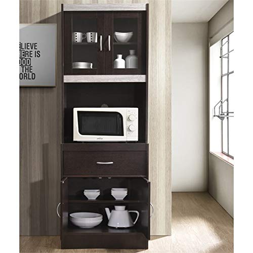 Hodedah HIK96 ChocoGrey Kitchen Chocolate