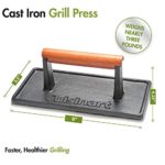 Cuisinart CGPR-221, Cast Iron Grill Press (Wood Handle)