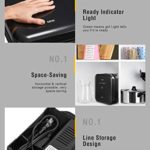 Deik Indoor Smokeless Grill 1200W Ultra Power Electric Grill with Spatula, Compact & Portable Non-stick Panini Press Grill with Non-Stick Surface and Extra-Large Drip Tray for Low-Fat Grilling, Black