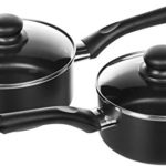 AmazonBasics Non-Stick Cookware Set, Pots, Pans and Utensils – 15-Piece Set