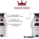 Waste King Legend Series 1 HP Continuous Feed Garbage Disposal with Power Cord – (L-8000)