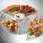 Prodyne Appetizers On Ice with Lids, 16″, Clear