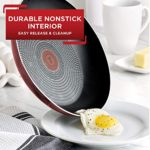T-fal, Dishwasher Safe Cookware Set, 18 Piece, Red Initiatives Nonstick Inside