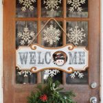 YEASL Interchangeable Seasonal Welcome Sign – Thanksgiving Christmas Decor Front Door Decor Wall Hanging Wood Plaque Whimsical Porch Decorations for Home (Welcome)