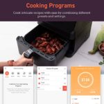 COSORI Smart Air Fryer Oven Cookbook(100 Recipes) Wi-Fi App & Alexa Control/Google home, Customizable 10 Presets & Shake Reminder, Keep Warm Preheat, Nonstick Removable Basket, 5.8QT-Black