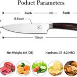 imarku Chef Knife – Pro Kitchen Knife 8 Inch Chef’s Knives High Carbon German Stainless Steel Sharp Paring Knife with Ergonomic Handle