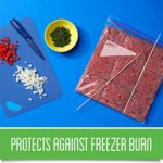 Ziploc Freezer Bags with New Grip ‘n Seal Technology, Quart, 30 Count, Pack of 4 (120 Total Bags)